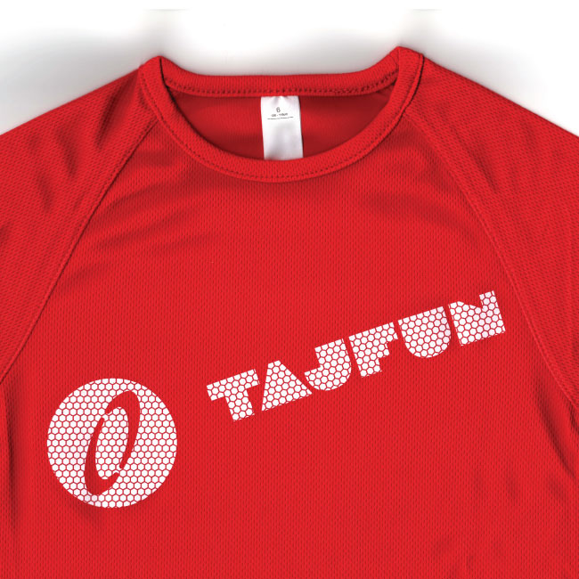 Kinder Sport T-Shirt Tajfun Rot